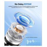 Wireless Headphones for TV with LED Display, TV Headphones Wireless for Seniors with Transmitter Charging Base, No Audio Delay Bluetooth V5.3, Plug and Play, Gift for Seniors/Hearing Impaired (Black)