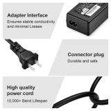 Replacment for LG Monitor Power Cord - DC 19V Power Supply for LG Electronics 27\" 24\" 23\" 22\" 20\" 19\" LCD LED HD TV Monitor Widescreen Power Adapter Cord(6.5 * 4.4mm)