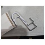 Over The Door Hooks 2 Pack Heavy Duty Door Hanger Hooks for Hanging Towels, Bags, Robes, Clothes No Drilling Over Door Hook, Dorm Essentials, Towel Racks for Bathroom, Bedroom, Closet