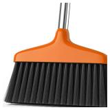 Handy Broom, Indoor/Outdoor Brooms, Duty Kitchen Broom, for Home Garage Kitchen Office Courtyard Lobby Patio Lawn Concrete (1, Orange)