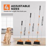 Handy Broom, Indoor/Outdoor Brooms, Duty Kitchen Broom, for Home Garage Kitchen Office Courtyard Lobby Patio Lawn Concrete (1, Orange)