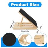 Yuanan Scratch Board for Dogs, Dog Scratch Pad Bamboo Dog Nail File Board Multi-Angle Adjustable for All Kinds of Dogs Sandpaper Polishing Instead of Nail Trimmer