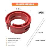 MTRPS 2 PCS Rubber Coil Spring Spacer for Car, Heavy-Duty Front Rear Spacer Booster for 1.45\"-1.65\" Springs Spacing, Universal Coil Springs Lift Spacers for Enhancing Spring Rate