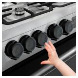 Stove Knob Covers for Child Safety - 5 Pack Babepai Upgraded Double-Key Design Universal Size Baby Safety Gas Oven Knob Covers Stove Guard Baby Proofing
