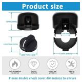 Stove Knob Covers for Child Safety - 5 Pack Babepai Upgraded Double-Key Design Universal Size Baby Safety Gas Oven Knob Covers Stove Guard Baby Proofing