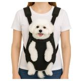 Mosago Dog Backpack Carrier, Adjustable Pet Front Carriers, Legs Out Carrying Sling Travel Bag for Small Medium Dogs 2.5-4 Lbs, Soft Wearable Puppy Chest Carry Backpacks for Walking/Hiking/Camping