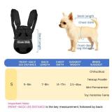 Mosago Dog Backpack Carrier, Adjustable Pet Front Carriers, Legs Out Carrying Sling Travel Bag for Small Medium Dogs 2.5-4 Lbs, Soft Wearable Puppy Chest Carry Backpacks for Walking/Hiking/Camping