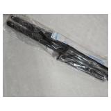 AIZESI 2Pack Tension Curtain Rod 23-46 Inch No Drilling Adjustable Black Tension Rod Extendable Spring Loaded Curtain Rods for Window Doorway Kitchen Closet Bathroom