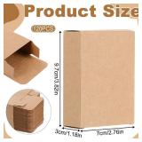 Xelsluthe 120 Pack Soap Boxes for Homemade Soap, 3.8 x 2.8 x 1.2 Inch Small Gift Packaging Box for Homemade Soap, Party Favors, Candies, Cookies, Treats, Gifts, Travel