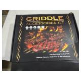 35PCS Griddle Accessories Kit, Flat Top Grill Accessories Set for Blackstone and Camp Chef, Grill Spatula Set with Enlarged Spatulas, Basting Cover, Scraper for Outdoor Barbecue