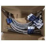 [10-Pack] PLUMBINGMASTER Faucet Hose,Faucet Supply Lines (3/8\" Comp x 1/2\" FIP), Certified Safe Supply Lines for Bathroom Faucet (16 inch)