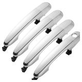 Lcyolada 4Pcs Exterior Door Handle Set for Kia Sorento 2011 2012 2013 2014 2015,Front and Rear Left & Right Side Replaces 82651-2P010 82652-2P030,Chrome