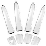 Lcyolada 4Pcs Exterior Door Handle Set for Kia Sorento 2011 2012 2013 2014 2015,Front and Rear Left & Right Side Replaces 82651-2P010 82652-2P030,Chrome