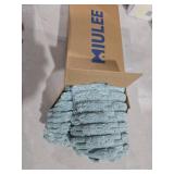 MIULEE Pack of 2 Corduroy Decorative Throw Pillow Covers 18x18 Inch Soft Boho Striped Pillow Covers Modern Farmhouse Home Decor for Summer Sofa Living Room Couch Bed Teal Green