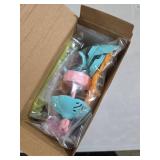 Hamster Car Track Toys for Kids - Pretend Play Ice Cream Theme Educational Track Car Games Set with 2 Mini Hamster Toys & Accessories, Birthday Gift for 3 4 5 6 7 Year Old Toddlers Boys Girls