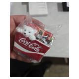 Coca-Cola Kurt Adler Polar Bear Cub in Coke Cooler Ornament, 2.75-Inch