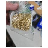 Craftdady 16.4 Feet Aluminum Curb Chain Link Gold Twisted Cable Cross Chain Unwelded 10x6.5mm with Spool for Bracelet Necklace Tassel Earring Jewelry Making