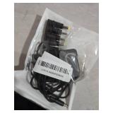 DC 5V 1A Power Cord Adapter with 10 Connectors - Universal AC/DC Charger for Security Cameras,Baby Monitors,TV Boxes,Raspberry Pi, and More - DC 5 Volt 1A 0.5A Power Supply, FCC and UL certified (5ft)