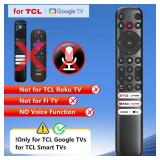 for TCL-Google-TV-Remote Control Replacement,RC813 Compatible with TCL Smart TVs QM8/QM7/S5/S4/S3/Q7/Q6/Q5 Series(Not for Roku TVs)
