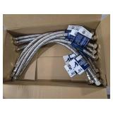 [10-Pack] PLUMBINGMASTER Faucet Hose,Faucet Supply Lines (3/8\" Comp x 1/2\" FIP), Certified Safe Supply Lines for Bathroom Faucet (16 inch)