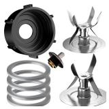 8 Pieces Replacement Part Ice Blades 4961 4980 Jar Bottom Cap 4902 Rubber Gaskets and Coupling Stud Slinger Pin Kit Compatible with Oster & Osterizer Blender Accessories