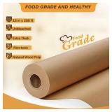 Unbleached 15 x 200 ft Parchment Baking Paper Roll - 250 Sq.Ft for Baking, Cooking, Grilling, Air Fryer and Steaming
