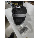 Small Portable Space Heater for Indoor Use - VOCRS 1500W PTC Electric Heater with Thermostat, Remote Control, 12H Timer, Eco and Fan Mode, Rapid and Safe Heating for Bedroom, Office