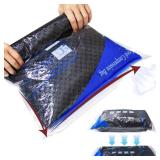 12 Pack Compression Bags for Travel | Vacuum Seal Storage Bags for Luggage & Dirty Clothes | Travel Packing Space Saver Bags for Suitcases & Home Organization | MEIQIHOME