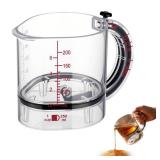 4-in-1 Adjustable Measuring Cup - Multi-Functional Up Cup Measuring Cup, with Adjustable Base & Scraper-Style Seal Base, Space-Saving Easy to Clean for Cooking and Baking & Ingredients