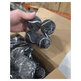 Macarrie 60 Pieces Precut Tennis Bulk Tennis Balls for Chairs Heavy Duty Long Lasting Glide Coverings for Classroom Furniture Legs Protectors and Floor Protection(Black)