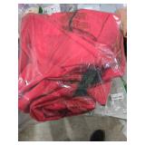 PEULEX 9 Foot Christmas Tree Storage Bag, Extra Large Artificial Tree Storage Container, Tree Holder Bag, Wear-Resistant 600D Oxford Fabric, Lightweight, Reinforced Thick Handles, Card Slot (Red)