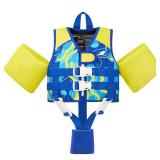 Gogokids Toddler Swim Vest for Kids 33-66 Pounds, Toddler Floaties Water Wing Arm Float, Swim Jacket with Adjustable Safety Strap for 2 3 4 5 6 Years Old Girls and Boys in Pool/Puddle
