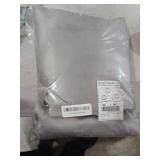 NICETOWN Chrome Gray Blackout Curtains 84 inches Long for Bedroom, Grommet Thermal Insulated Light Blocking Window Treatments for Living Room, W52 x L84, 2 Panels