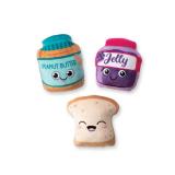 Fringe Studio Plush Dog Toy Set, Sticky Situation, 3 Piece Set, PetShop Collection (289599)