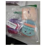 Fringe Studio Plush Dog Toy Set, Sticky Situation, 3 Piece Set, PetShop Collection (289599)