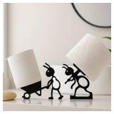 Funny Ant Toilet Paper Holder Unique Ant Design Bathroom Decor, Toilet Paper Roll Stand for Bathroom, Rustic, Modern or Farmhouse Style, Fun Gift for Home, Friends & Family