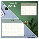 GuassLee Desk Calendar 2026-2027, 19-Month Hanging Desk/Wall Calendar From 2026 Jun-2027 Dec., 14\" X 11\" Monthly Planner With Thick Paper Spiral Bound For Office Home School Organizing & Planning