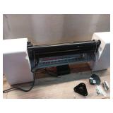 Tradesman 1500W Gray Electric Indoor/Outdoor Infrared Quartz Portable Space Heater w/ Tripod, Wall and Ceiling Mount (Does Not Work) - Retail: $159 Tradesman 1500W Gray Electric Indoor/Outdoor Infrared Quartz Portable Space Heater w/ Tripod, Wall and Ceiling Mount (Does Not Work) - Retail: $159