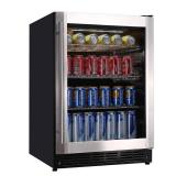 23.4 in. 50 Bottle, 154 Can, Wine and Beverage Cooler with Stainless Steel Door (See Pics)- Retail: $549 23.4 in. 50 Bottle, 154 Can, Wine and Beverage Cooler with Stainless Steel Door (See Pics)- Retail: $549