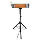 Heat Storm Tradesman 1500-Watt Electric Outdoor Infrared Quartz Portable Space Heater with Tripod Wall and Ceiling Mount Black (Does Not Work) - Retail: $159 Heat Storm Tradesman 1500-Watt Electric Outdoor Infrared Quartz Portable Space Heater with Tripod Wall and Ceiling Mount Black (Does Not Work) - Retail: $159