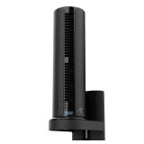 Atom 2W AE 19.31 in. 4 fan speeds Tower Fan 19.31 in. Black with Alexa Capabilities - Retail: $70 Atom 2W AE 19.31 in. 4 fan speeds Tower Fan 19.31 in. Black with Alexa Capabilities - Retail: $70