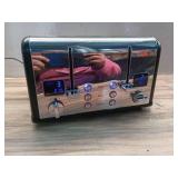 CUSIMAX 4 Slice Toaster, Stainless Steel, Ultra-Clear LED Display & Extra Wide Slots, with Dual Control Panels of 6 Shade Settings, Cancel/Bagel/Defrost Function, Removable Crumb Trays, Black (See Pic CUSIMAX 4 Slice Toaster, Stainless Steel, Ultra-Clear LED Display & Extra Wide Slots, with Dual Control Panels of 6 Shade Settings, Cancel/Bagel/Defrost Function, Removable Crumb Trays, Black (See Pic