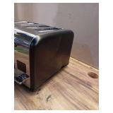 CUSIMAX 4 Slice Toaster, Stainless Steel, Ultra-Clear LED Display & Extra Wide Slots, with Dual Control Panels of 6 Shade Settings, Cancel/Bagel/Defrost Function, Removable Crumb Trays, Black (See Pic CUSIMAX 4 Slice Toaster, Stainless Steel, Ultra-Clear LED Display & Extra Wide Slots, with Dual Control Panels of 6 Shade Settings, Cancel/Bagel/Defrost Function, Removable Crumb Trays, Black (See Pic