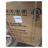 20 in. 3.0 cu. ft. Compact Mini Refrigerator with Removable shelves and Upright Freezer in Grey Stainless Steel - Retail: $170 20 in. 3.0 cu. ft. Compact Mini Refrigerator with Removable shelves and Upright Freezer in Grey Stainless Steel - Retail: $170