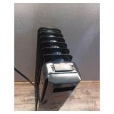 1500-Watt Black Indoor Electric Oil-Filled Radiator Convection Radiant Space Heater with Remote Control for Living Space - Retail: $100 1500-Watt Black Indoor Electric Oil-Filled Radiator Convection Radiant Space Heater with Remote Control for Living Space - Retail: $100