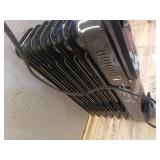 1500-Watt Black Indoor Electric Oil-Filled Radiator Convection Radiant Space Heater with Remote Control for Living Space - Retail: $100 1500-Watt Black Indoor Electric Oil-Filled Radiator Convection Radiant Space Heater with Remote Control for Living Space - Retail: $100