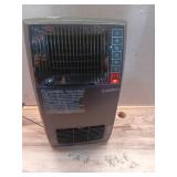 1500-Watt 20 in. Black Electric Console Ceramic Space Heater with Tip-Over Switch, Adjustable Louvers, Timer, Remote - Retail: $90 1500-Watt 20 in. Black Electric Console Ceramic Space Heater with Tip-Over Switch, Adjustable Louvers, Timer, Remote - Retail: $90