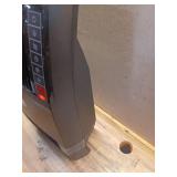 1500-Watt 20 in. Black Electric Console Ceramic Space Heater with Tip-Over Switch, Adjustable Louvers, Timer, Remote - Retail: $90 1500-Watt 20 in. Black Electric Console Ceramic Space Heater with Tip-Over Switch, Adjustable Louvers, Timer, Remote - Retail: $90