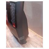 1500-Watt 20 in. Black Electric Console Ceramic Space Heater with Tip-Over Switch, Adjustable Louvers, Timer, Remote - Retail: $90 1500-Watt 20 in. Black Electric Console Ceramic Space Heater with Tip-Over Switch, Adjustable Louvers, Timer, Remote - Retail: $90