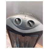 1500-Watt Black Electric Tower Quartz Infrared Space Heater with Thermostat - Retail: $74 1500-Watt Black Electric Tower Quartz Infrared Space Heater with Thermostat - Retail: $74